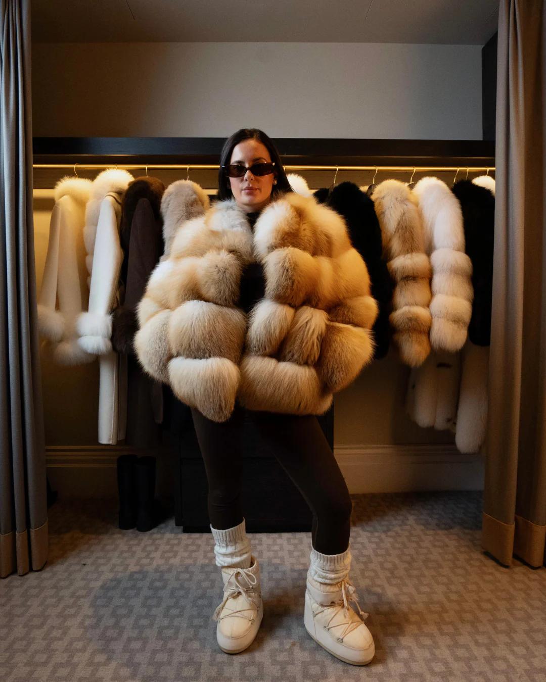 Bubble Collar Coat - Golden Island - Image 3