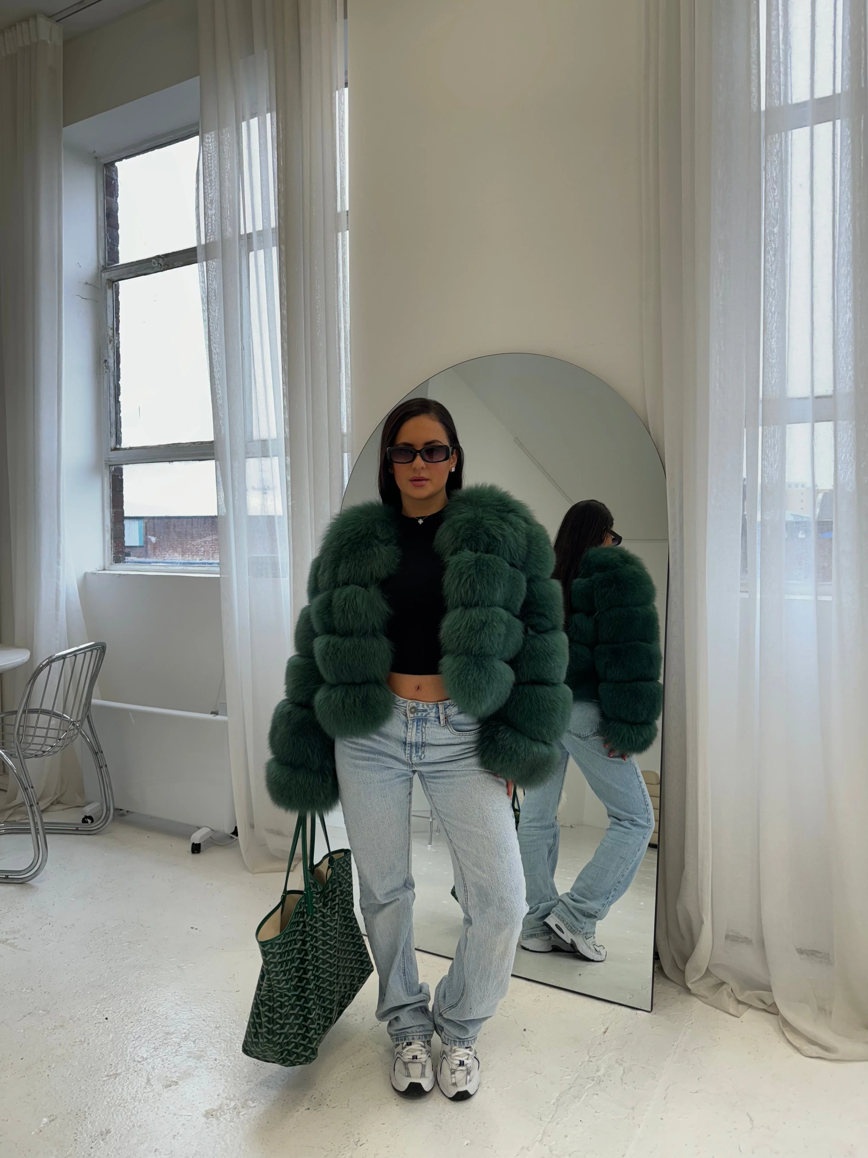 Bubble Cropped Coat - Image 3