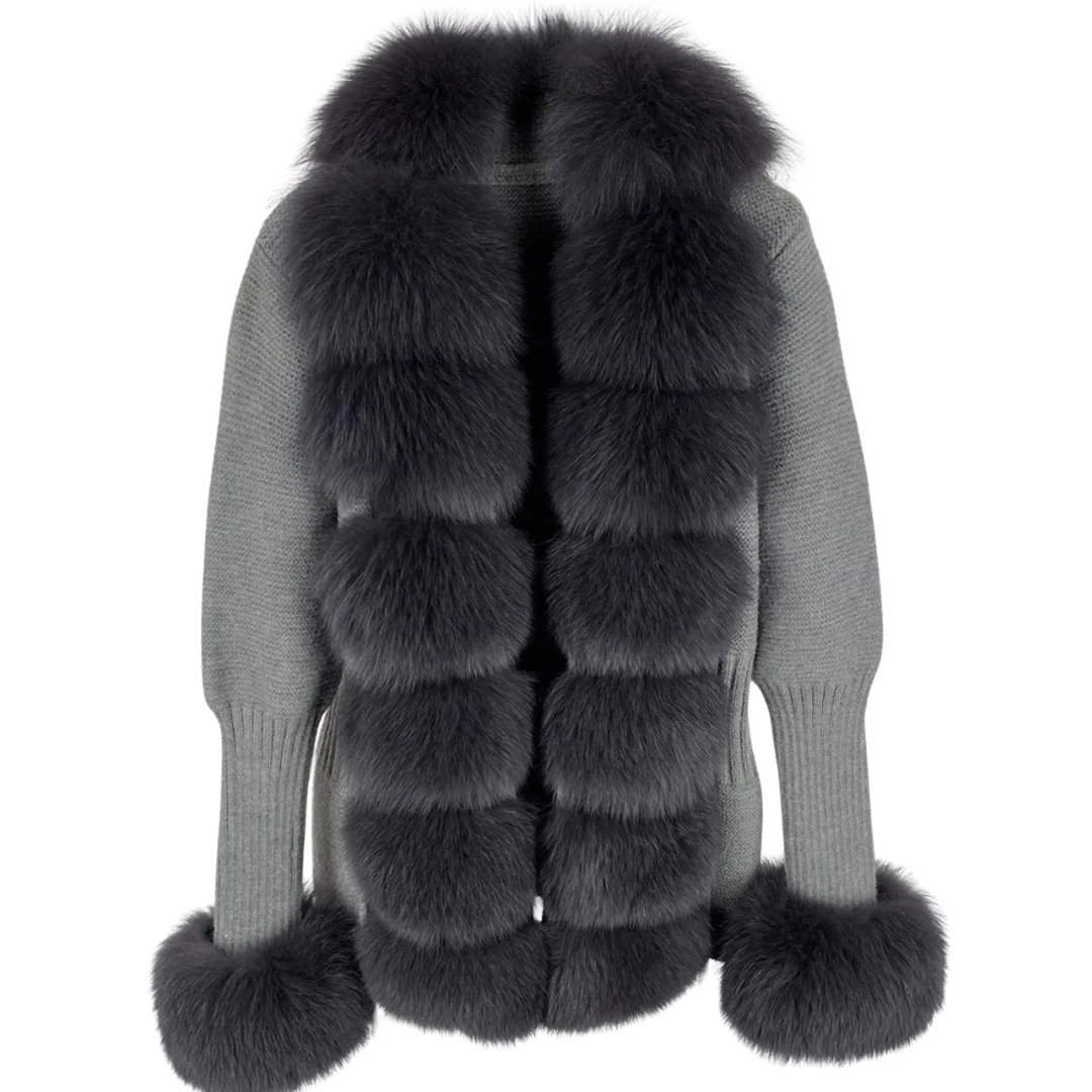 Cardigan with Collar & Cuffs - Image 10