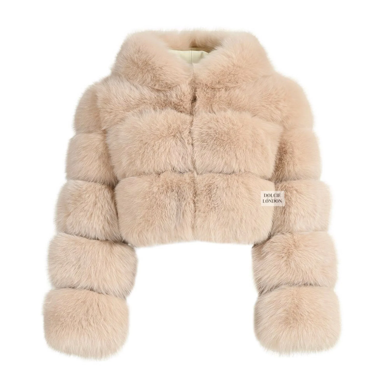 Cropped Mini Hooded Coat - Image 13