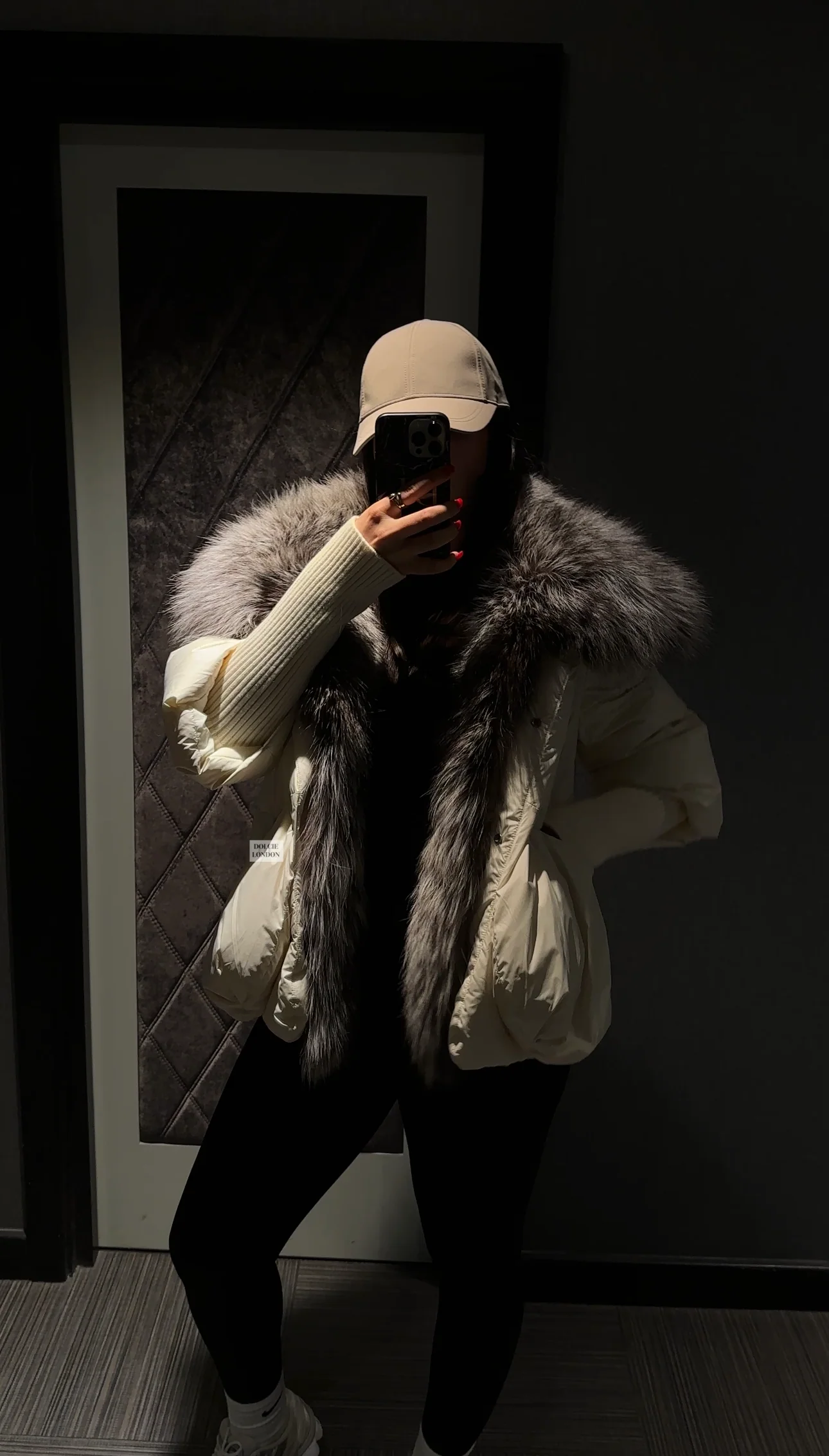 Down Puffer Jacket with Fur Collar - Image 7