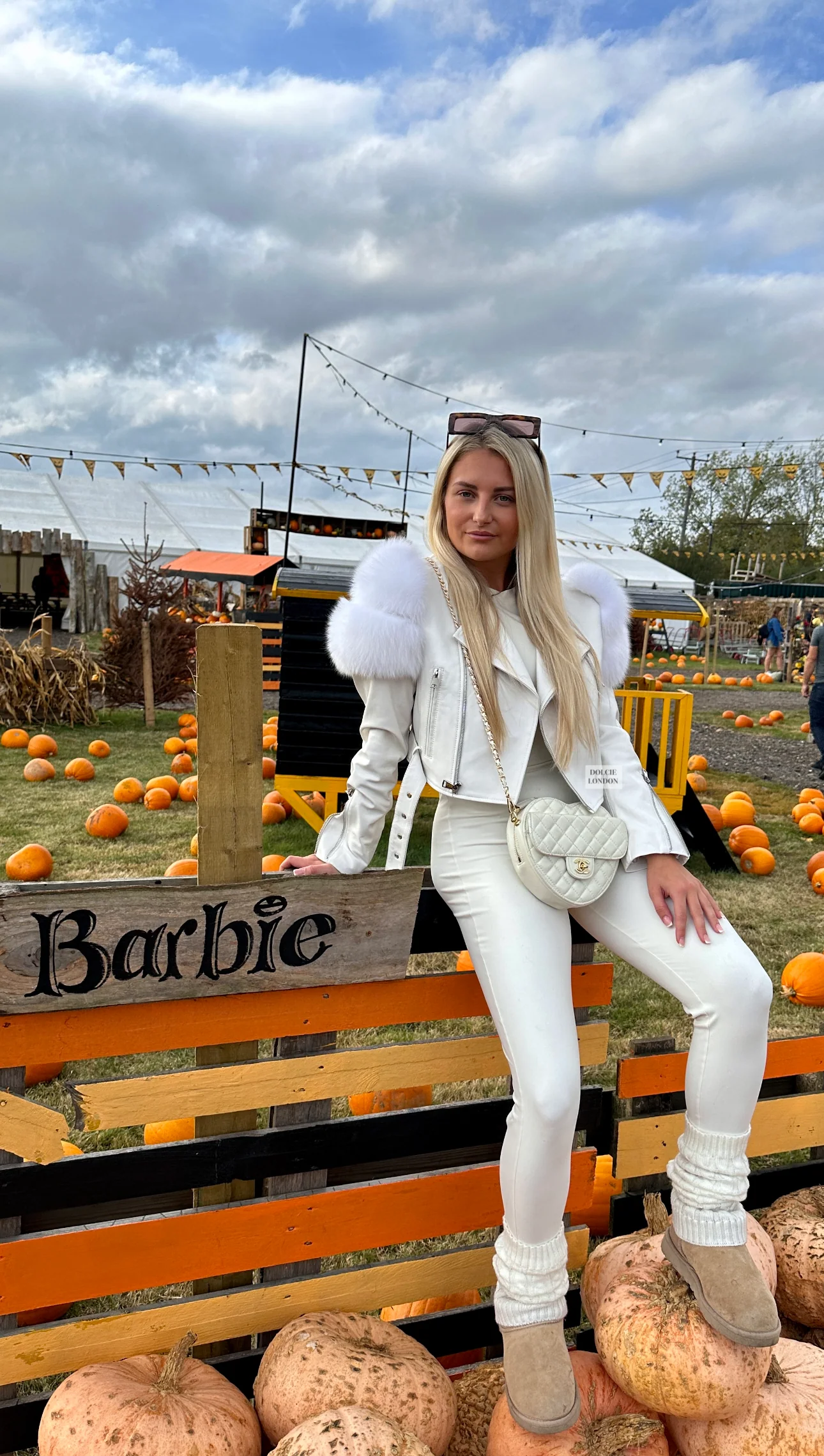 Leather Jacket with Fur Sleeves Detailing - Image 6