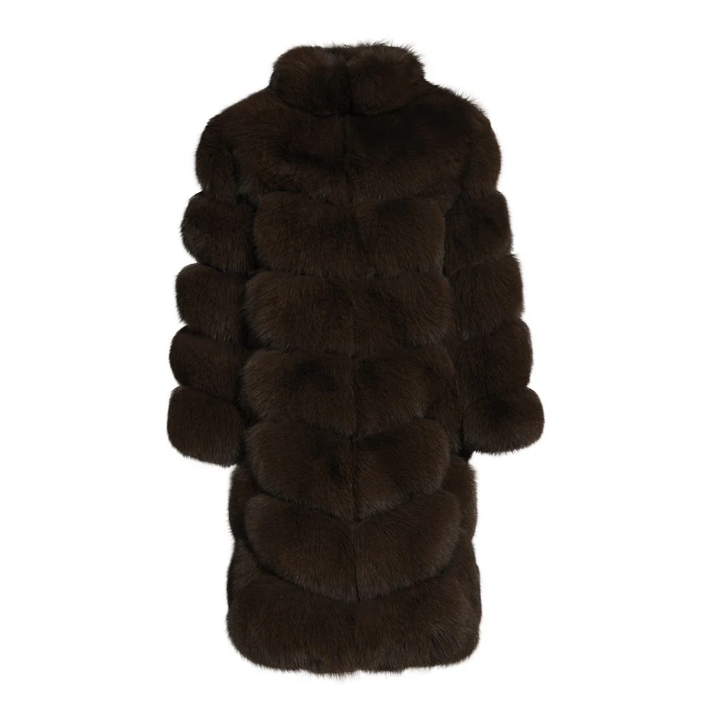 Overlap Long Collar Coat - Image 4