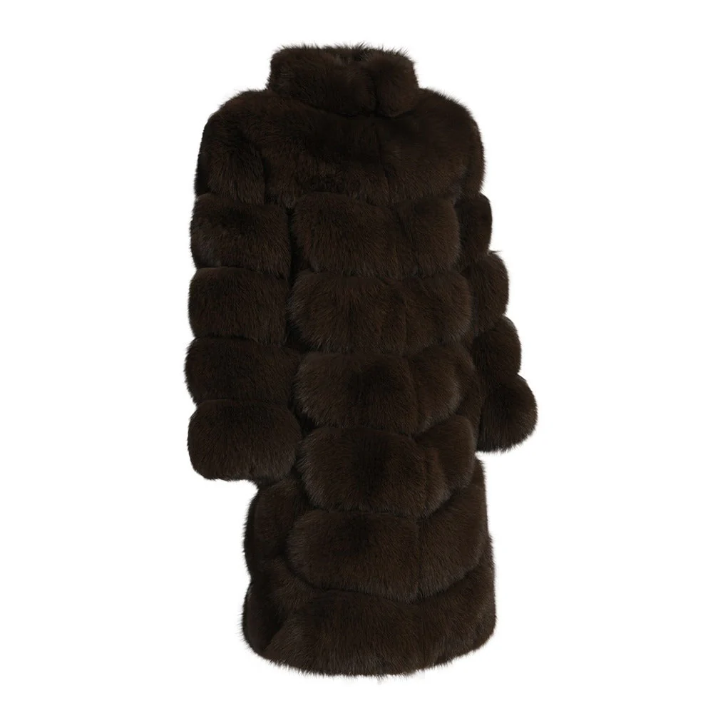 Overlap Long Collar Coat - Image 5