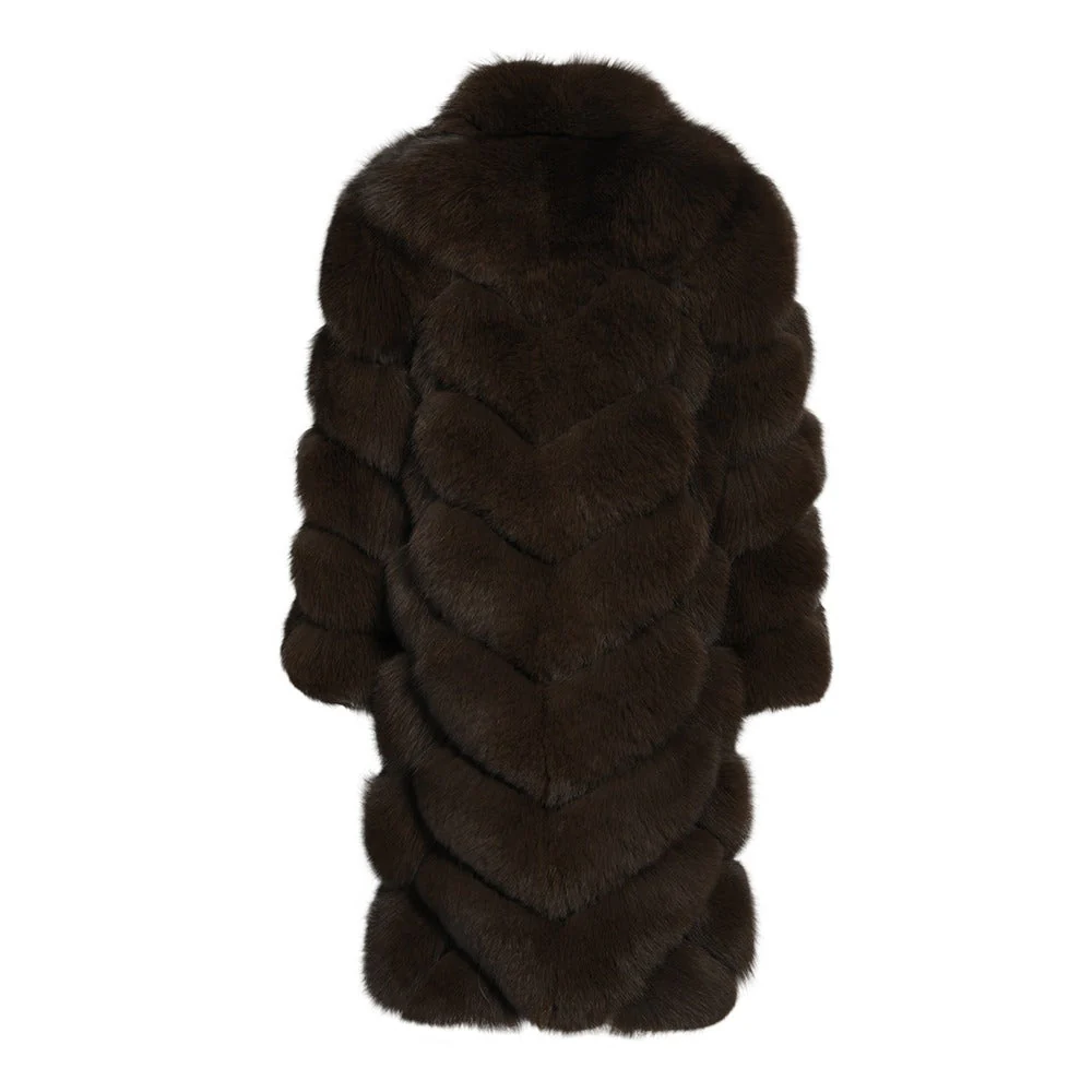 Overlap Long Collar Coat - Image 6