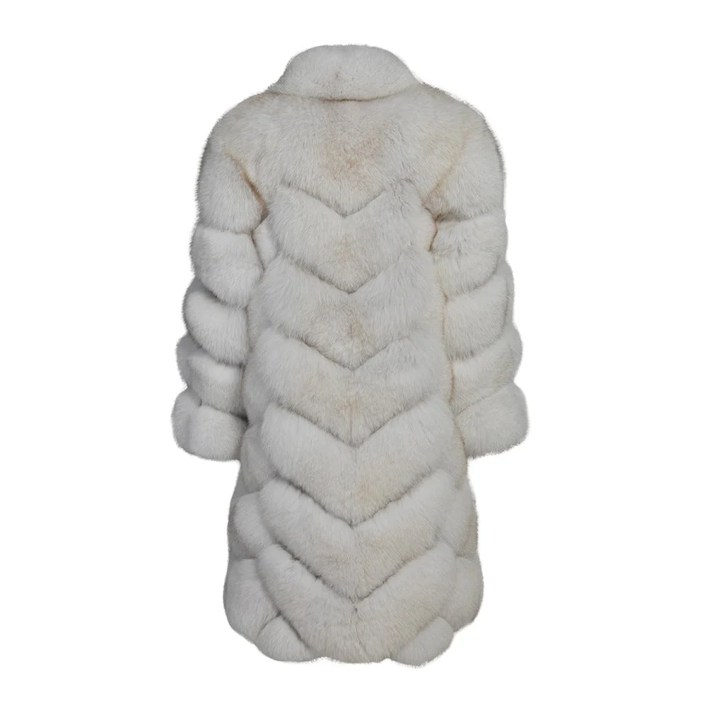 Overlap Long Collar Coat - Image 9