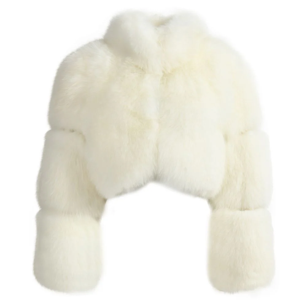 Straight Rows Cropped Collar Coat - Image 4