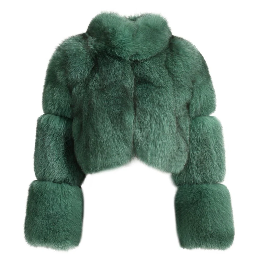 Straight Rows Cropped Collar Coat - Image 5