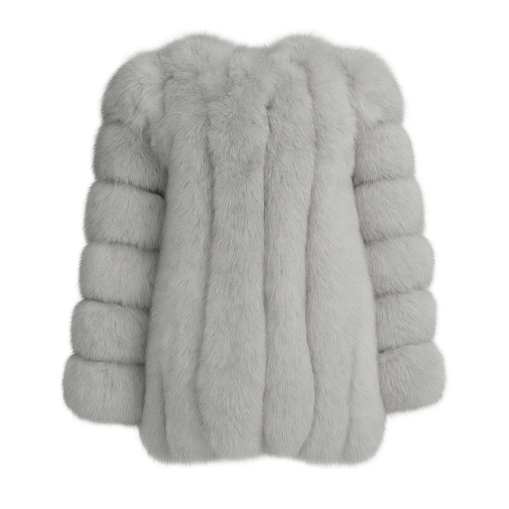 Straight Rows Long Coat - Image 14