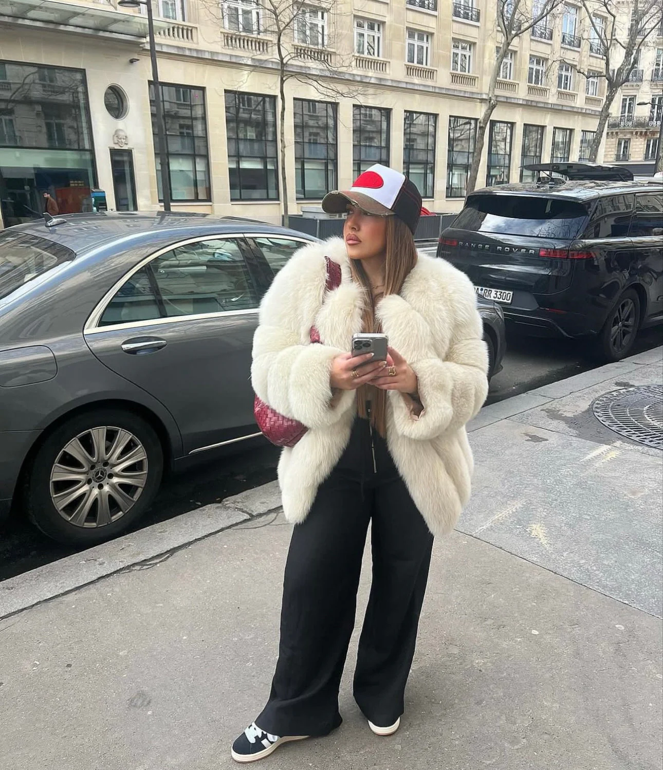 Straight Rows Long Coat - Image 4