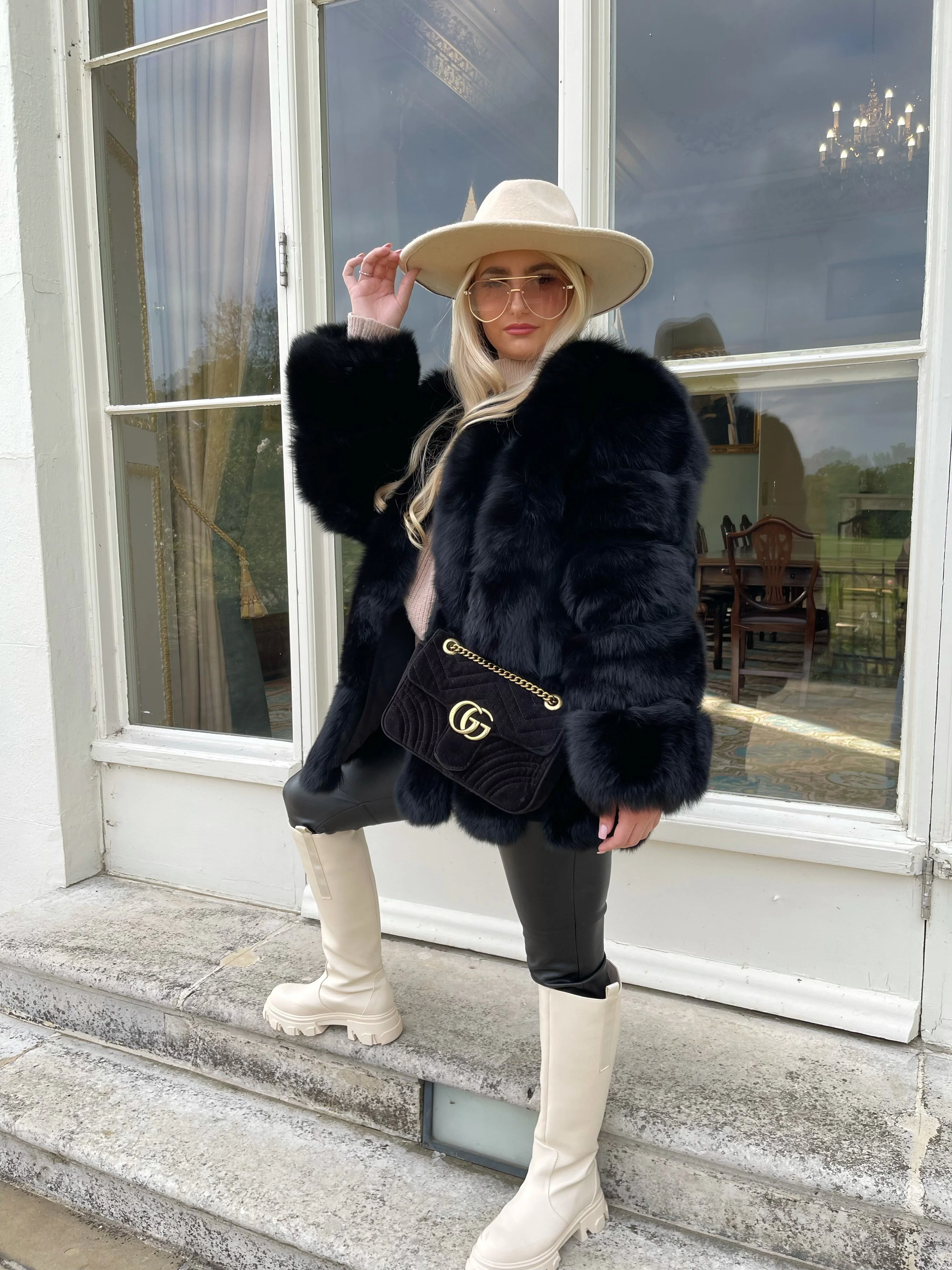 Straight Rows Long Coat - Image 8